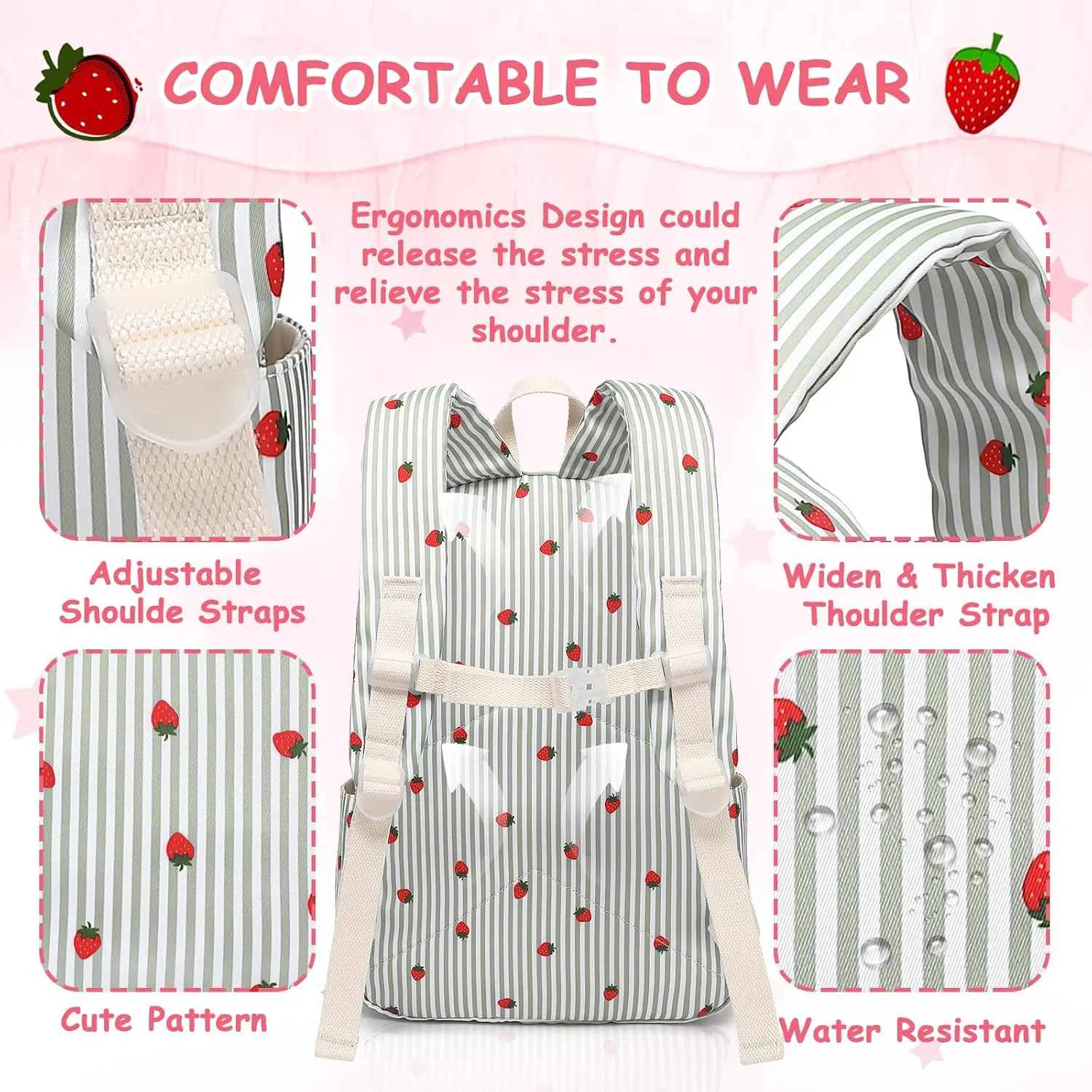 CAMTOP Preschool Backpack for Kids Girls Small Backpack Purse Kindergarten School Bookbags for Toddler Travel