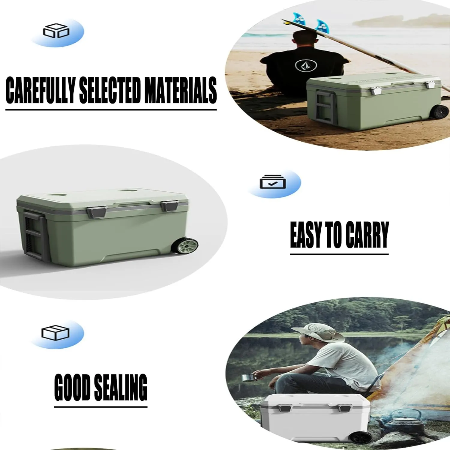 Car Camping Coolers for Ferrari 12 Cilindri/296 GTB/812 Superfast/Daytona SP3/F8 Tributo, Waterproof Portable Cooler, Leak Proof Picnic Insulated Bag, Ultra-Light Premium Ice Chest Box