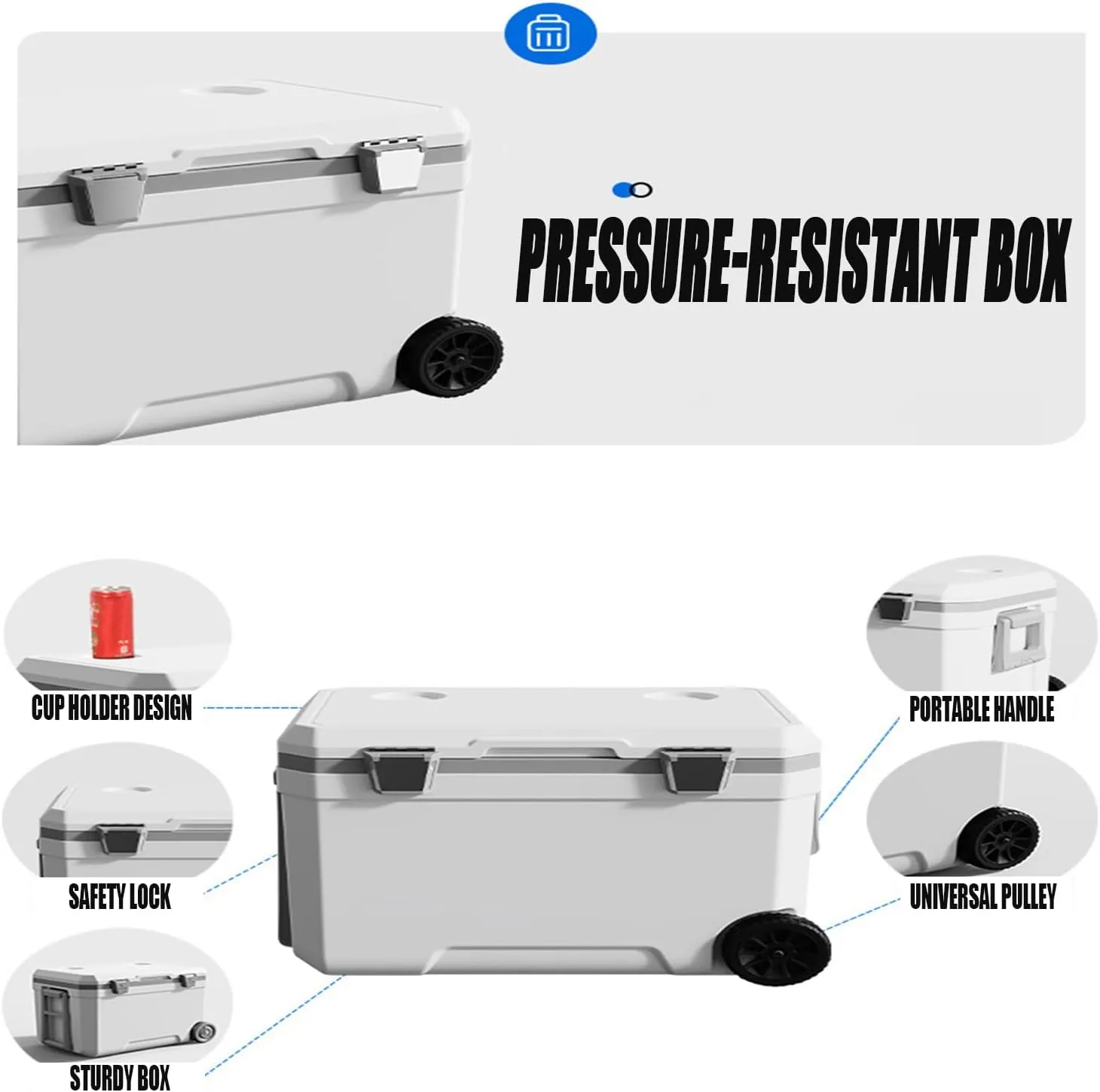 Car Camping Coolers for Ferrari 12 Cilindri/296 GTB/812 Superfast/Daytona SP3/F8 Tributo, Waterproof Portable Cooler, Leak Proof Picnic Insulated Bag, Ultra-Light Premium Ice Chest Box