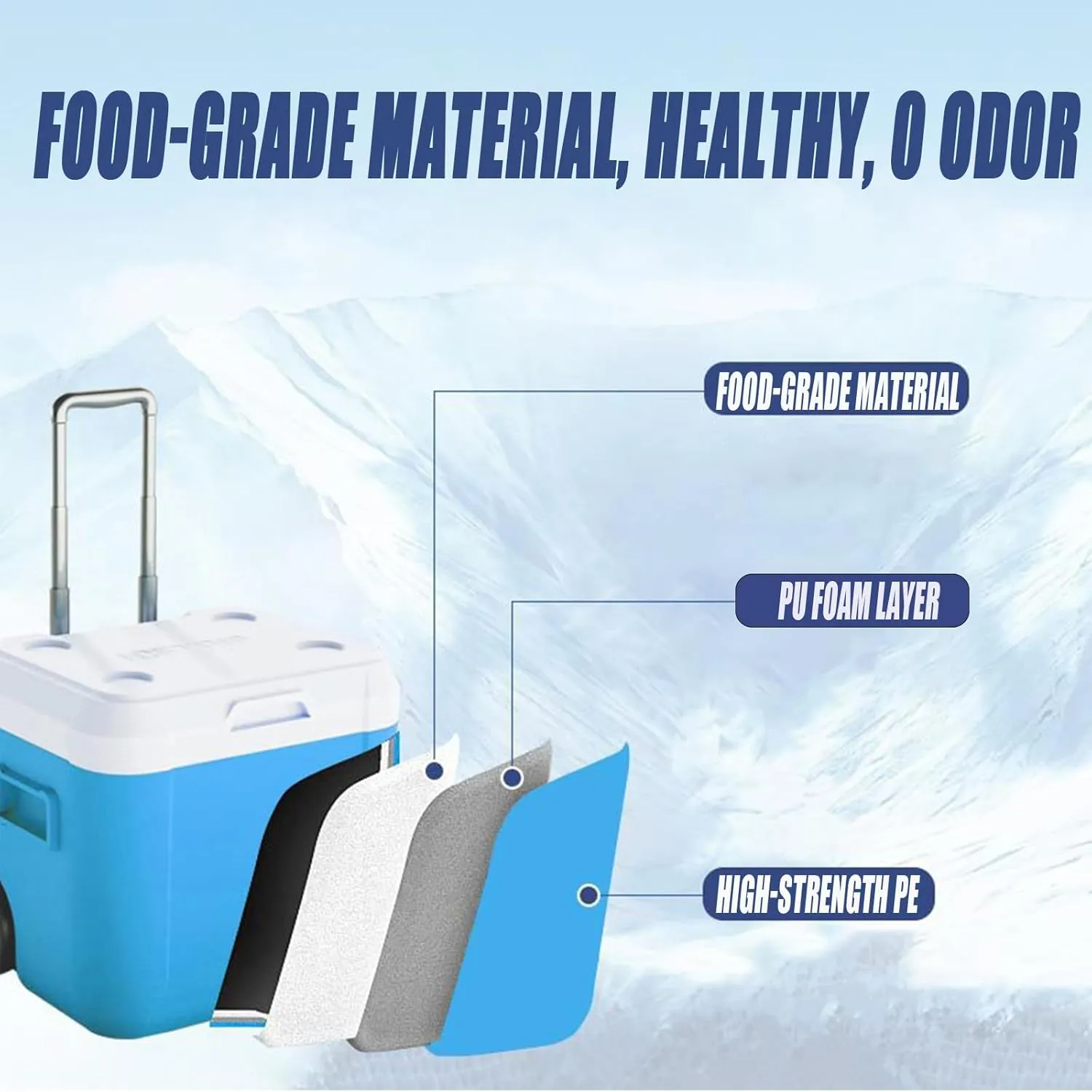Car Camping Coolers for Honda City/Civic/Civic 10th Gen/Civic Hatchback/Civic Sedan, Leak Proof Cooler, Portable Lightweight Ice Chest Box, Compartments Waterproof Insulated Bag