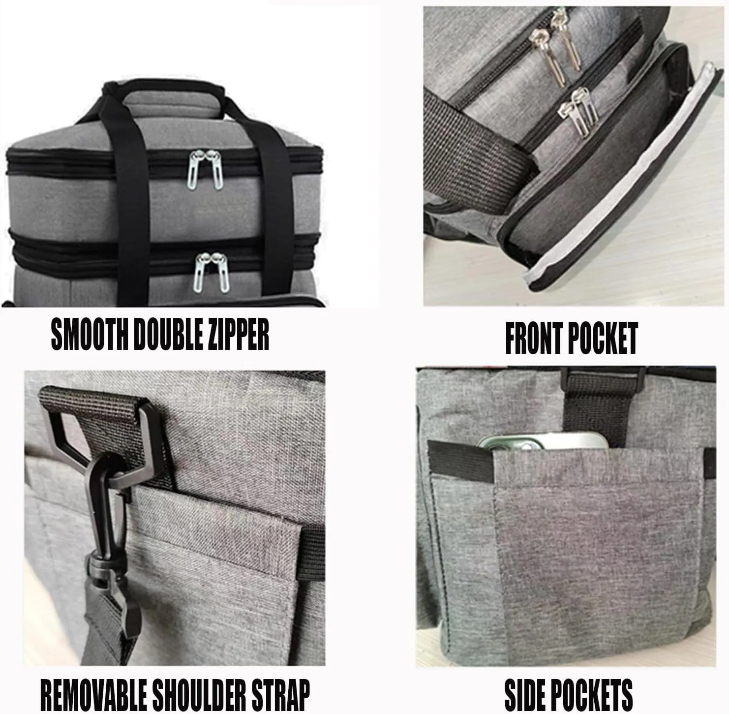 Car Camping Coolers for Honda Ridgeline/Concerto/CR-X/CR-Z/Element/FR-V/Insight, Leak Proof Cooler, Portable Lightweight Ice Chest Box, Compartments Waterproof Insulated Bag