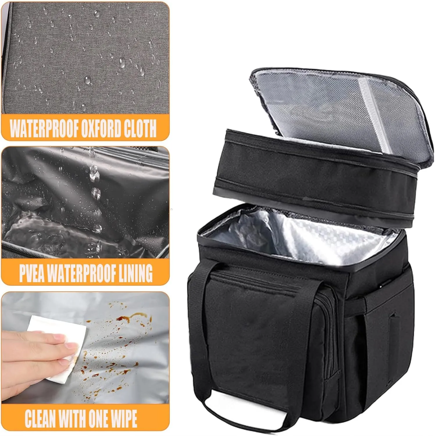 Car Camping Coolers for Hyundai Palisade/Kona/KONA Electric/Ioniq 5, Leak Proof Cooler, Portable Lightweight Ice Chest Box, Compartments Waterproof Insulated Bag