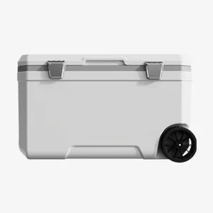 Car Camping Coolers for Leon Seat 2013-2024, Waterproof Portable Cooler, Leak Proof Picnic Insulated Bag, Ultra-Light Premium Ice Chest Box,B-White-70L