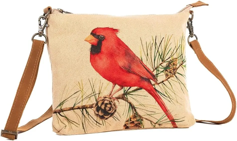 Cardinal Pine - Wristlet Wallets for Women, Crossbody Sling Bags, Tote Bag, Small Crossbody Purse, Cotton Canvas