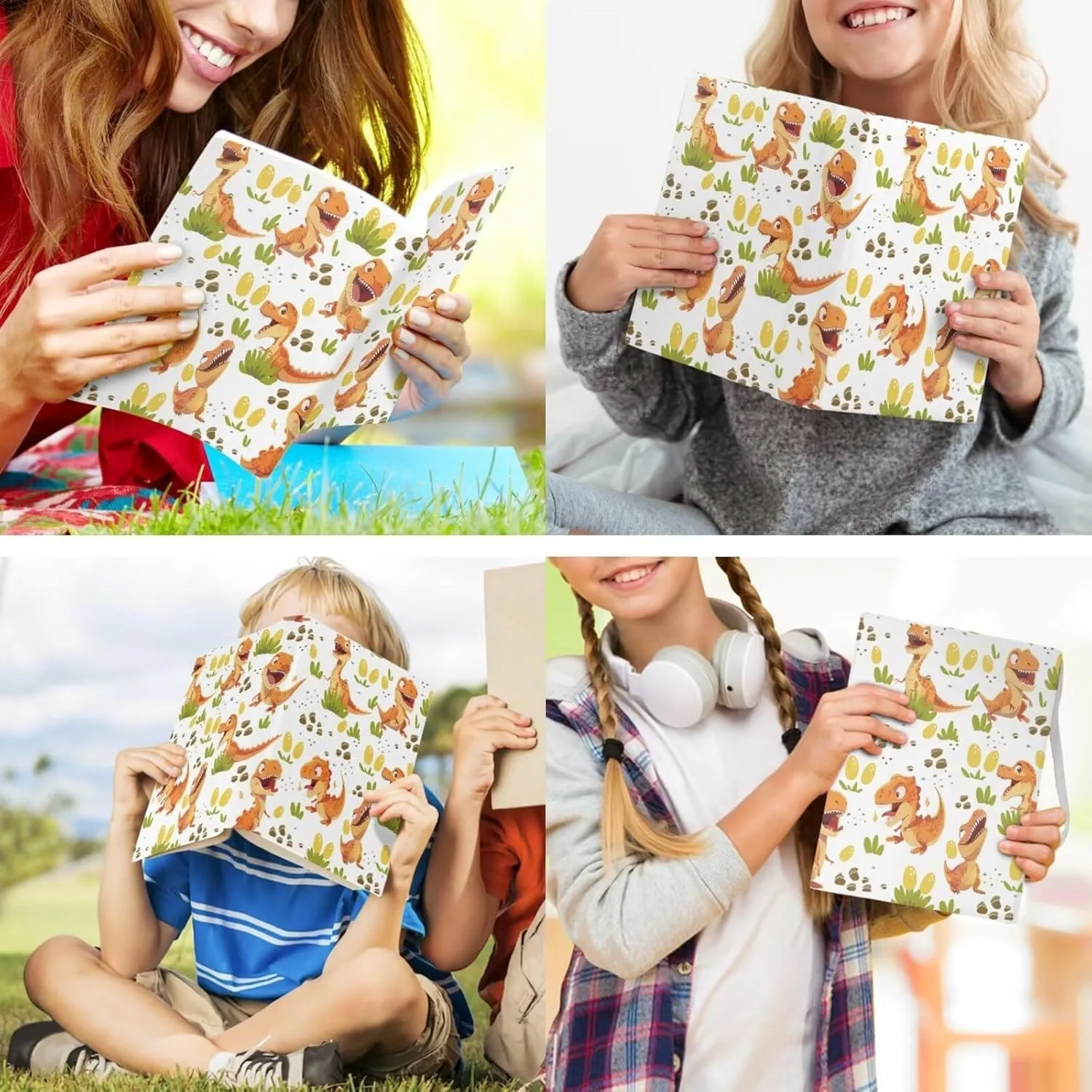 Cartoon Dinosaur Backpack Lunchbox for Boys 8-14Y Small Tote Bag for School Kids Big Waterproof Insulated Lunch Bag with Ice Pack for Secondary School High School