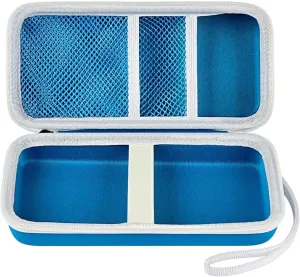 Case Compatible with Texas Instruments TI-30XS for MultiView Scientific Calculator, Storage Holder Carrying Organizer Bag with Mesh Pocket for Pens, Pencil, Batteries and Accessories (Box Only) -Blue