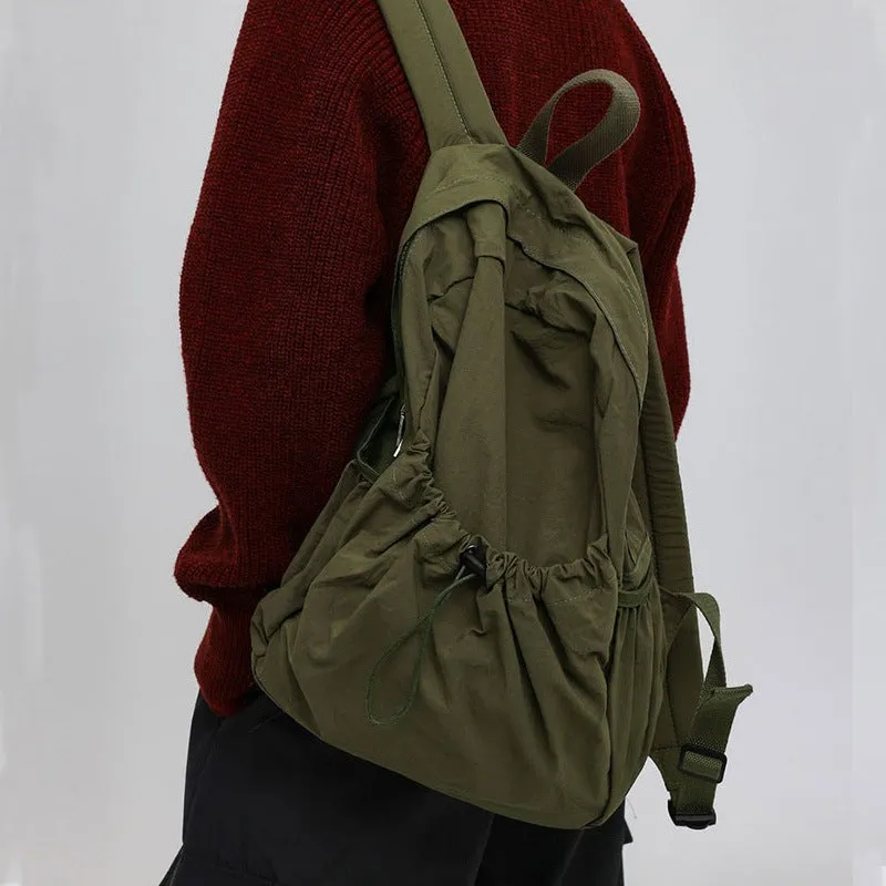 Casual canvas student schoolbag