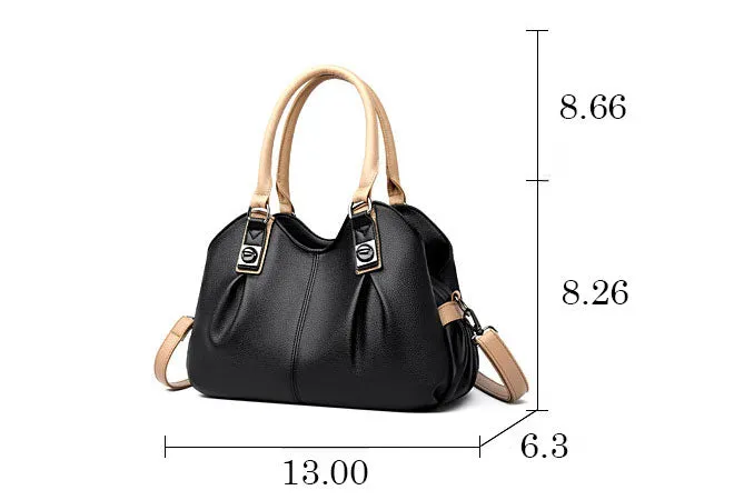 Casual Leather Tote Bag