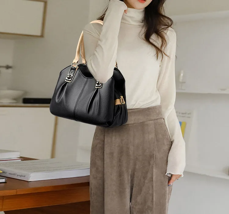 Casual Leather Tote Bag