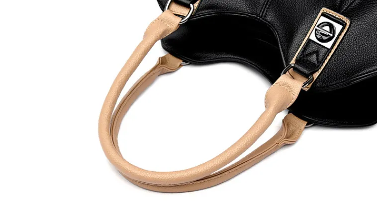 Casual Leather Tote Bag