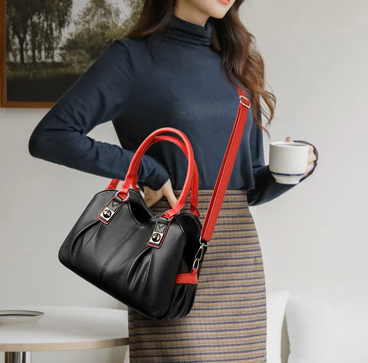 Casual Leather Tote Bag