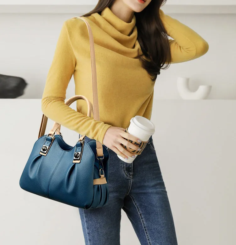 Casual Leather Tote Bag