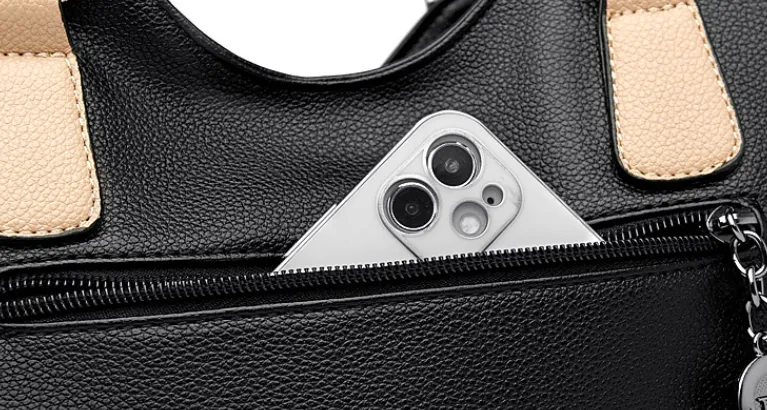 Casual Leather Tote Bag