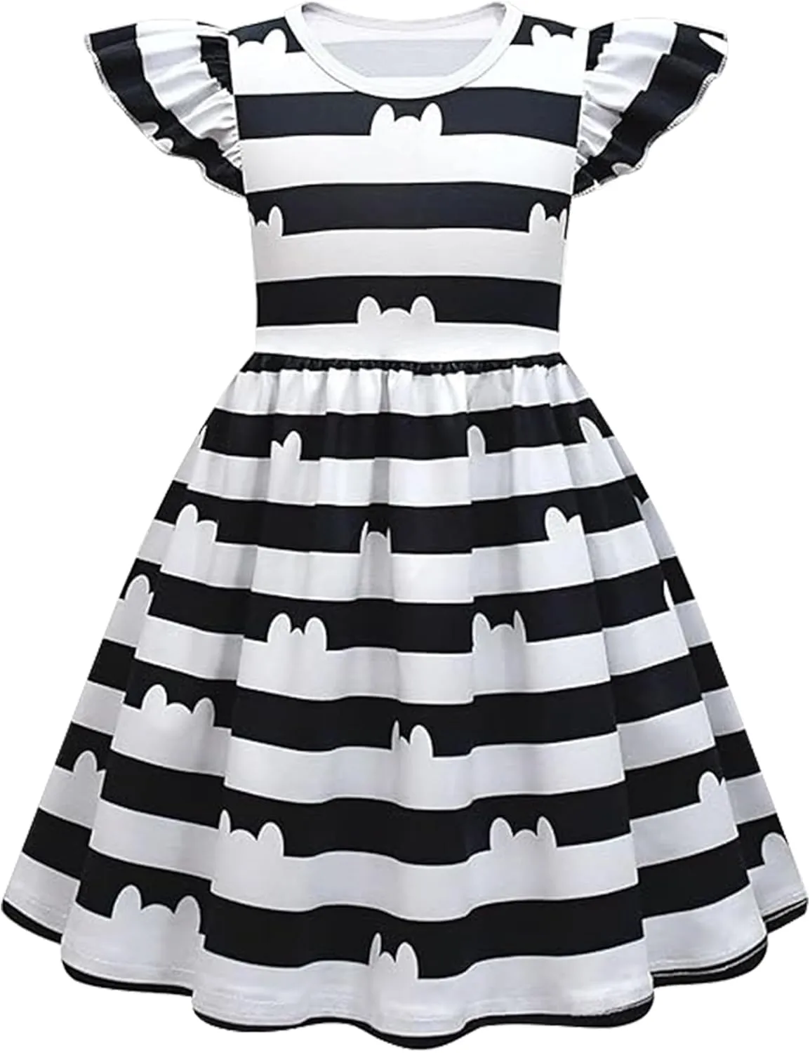 Cat Dollhouse Costume Ruffled Sleeve Dress With Accessories Set Halloween Christmas Outfits For Little Cutie
