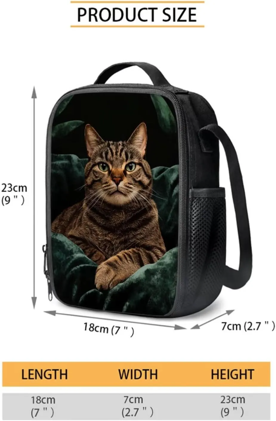 Cat Print 4 Pack Backpack Purse for Girls Boys Large Capacity School Bag with Lunch Box Pencil Case and Water Bottle Holder Kindergarten Rucksack Kids Daypack Travel Laotop Bags
