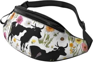 (Cattle Farm Sanctuary) Casual Waist Bag For Men Women Adjustable Fanny Pack For Travel Running Hiking Cycling