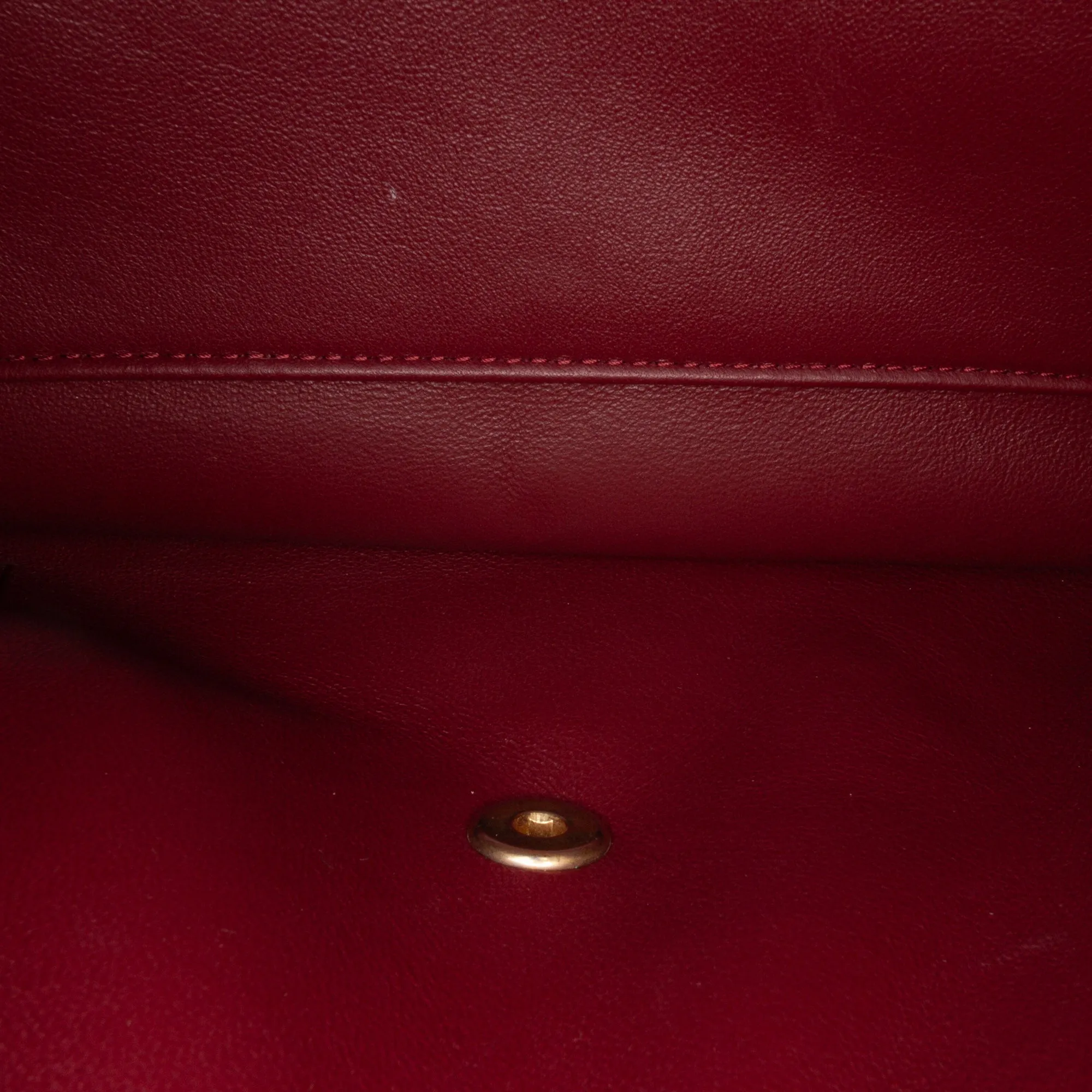 CC Crackled Glazed Calfskin Accordion Flap