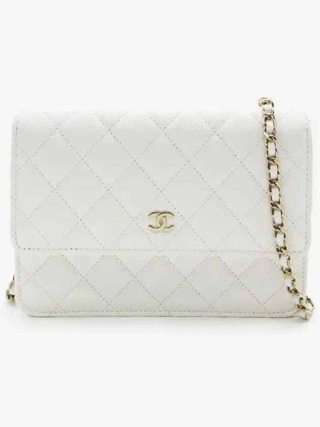 Chanel Protected Cross White Logo Leather Verified transactions Bag CC