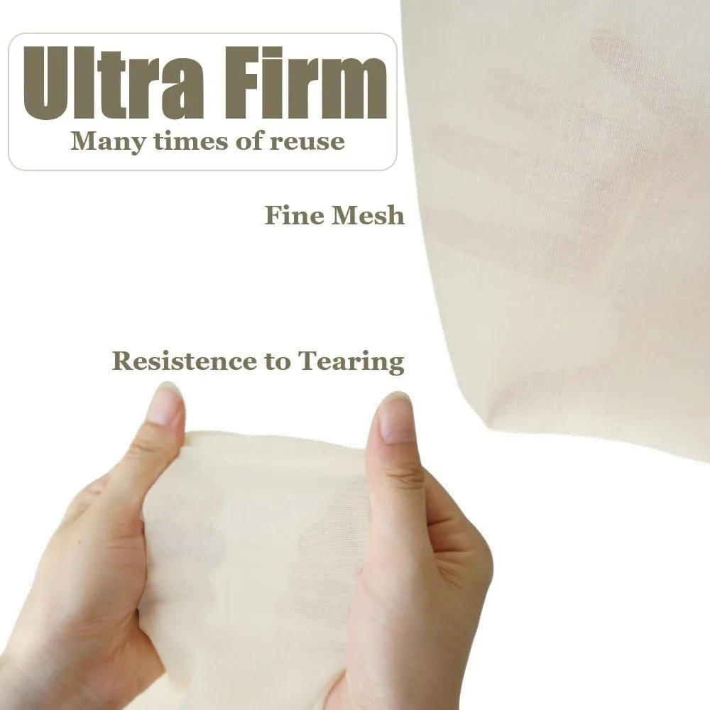 Cheesecloth Bags for Straining,Reusable Cold Brew Coffee Cheese Cloths Strainer,Large Nut Milk Tea Juice Bag,100% Natural Cotton Fine Mesh Filter Bags(Small,4 Pack)
