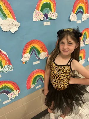 Cheetah ballet leotard and tutu