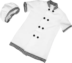Chef Role Play Costume Authentic Cooking Apron and Hat for Stage Performances Holiday Events and