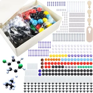 Chemistry Molecular Model Kit, w/C60, Atoms, Bonds, Molecular Structures Building Kit for Chemistry Learning, STEM Science Kits for Student or Teacher,Young Scientists