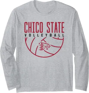 Chico State Wildcats Volleyball Arch Long Sleeve T-Shirt