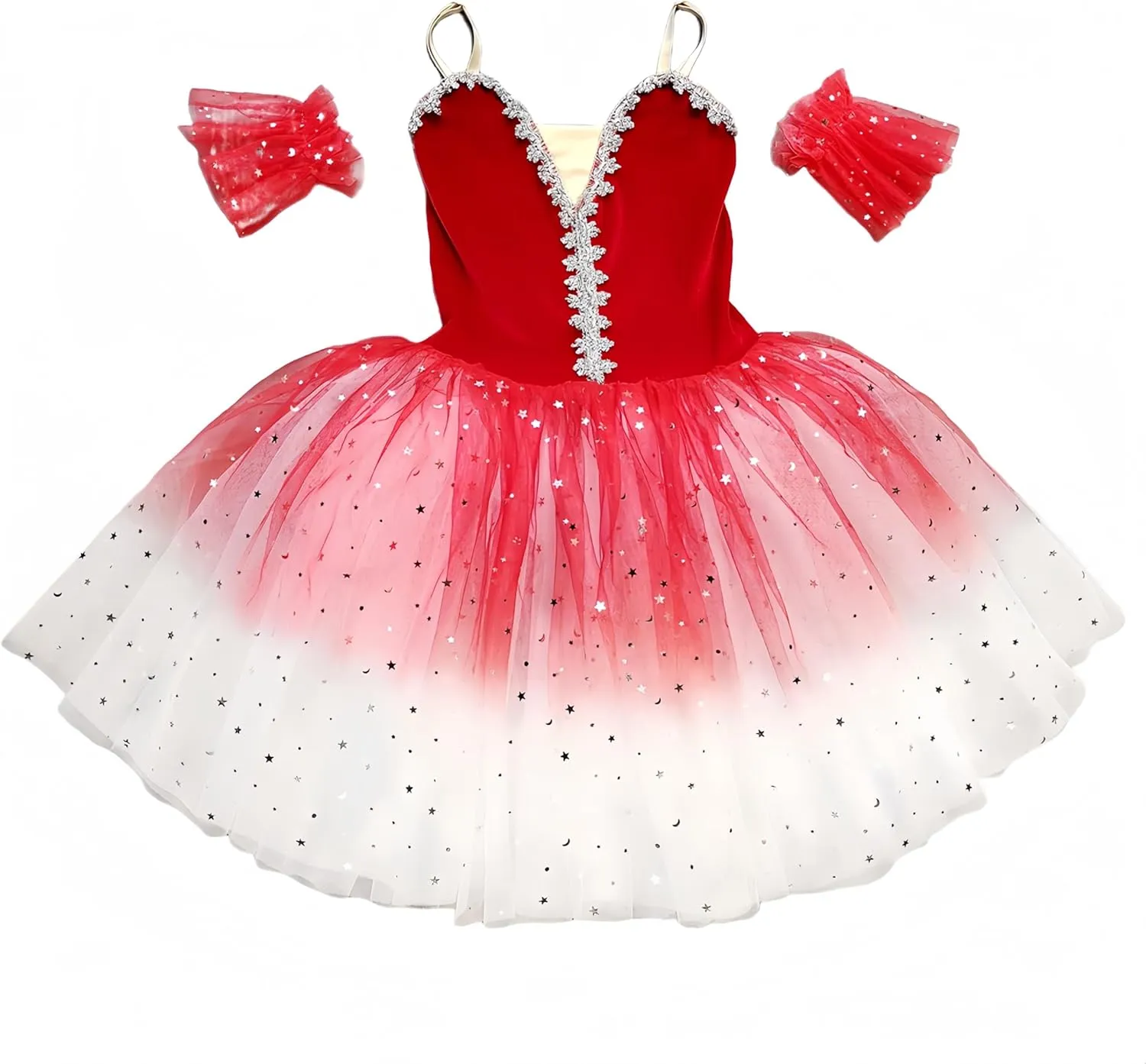 Children's Ballet Skirt, Girls' Dance Dress, Tight Gauze Skirt, Ballet Dancer Costume, Stage Collective Performance Costume