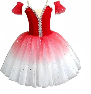 Children's Ballet Skirt, Girls' Dance Dress, Tight Gauze Skirt, Ballet Dancer Costume, Stage Collective Performance Costume