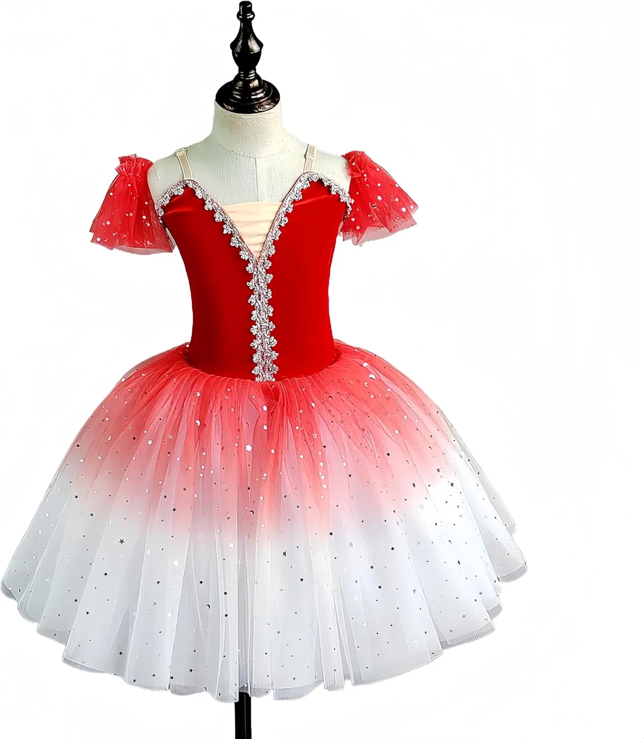 Children's Ballet Skirt, Girls' Dance Dress, Tight Gauze Skirt, Ballet Dancer Costume, Stage Collective Performance Costume