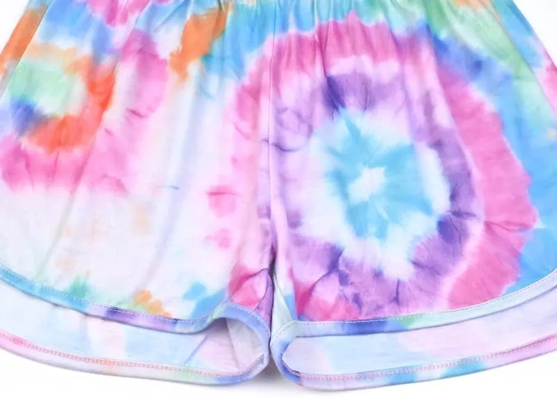 CHILDRENSTAR Pajama Sets for Girls Kids Pjs Summer Cotton Short Sleeve Sleepwear