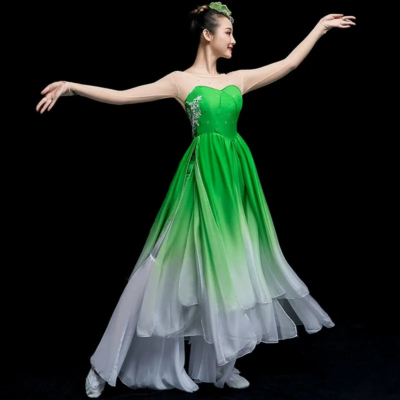 Chinese Folk Dance Costume Classical Dance Costume Female Square Fan Dance Costume Adult Umbrella Dance Yangko Costume Suit