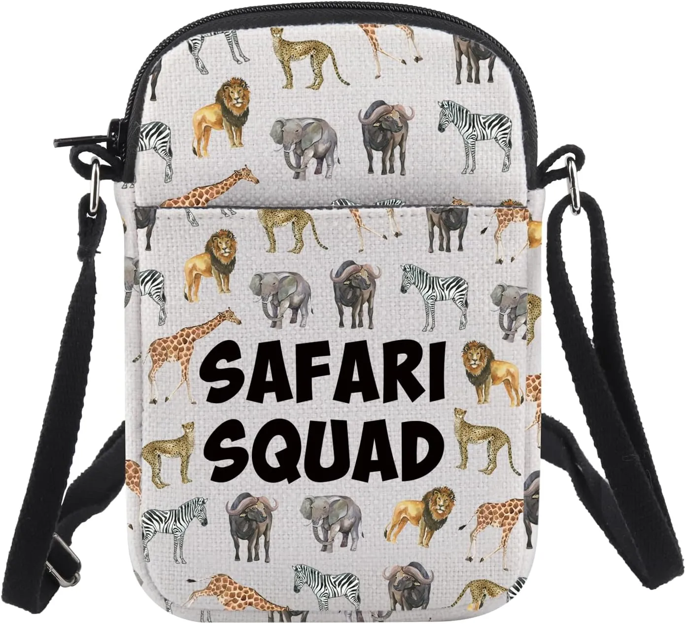 CHOORO Safari Squad Lover Gift Safari Squad Crossbody Bag Safari Journal Small Sling Bag Safari Trip Wild Life Lover Gift