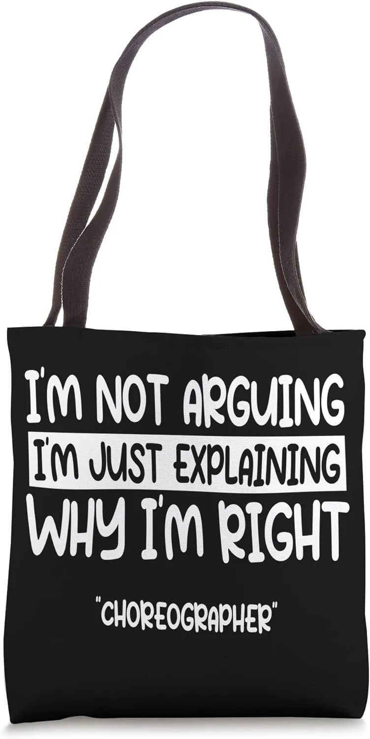 Choreographer Choreography Teacher Dance Instructor Tote Bag