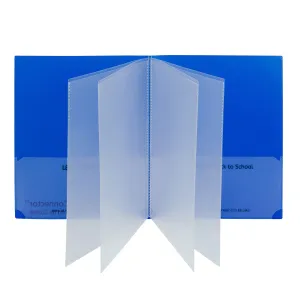 Classroom Connector™ Multi-Pocket Folders, Blue, Box of 15