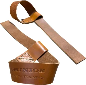 Closed Loop Lifting Straps, Premium Top Grain Vegetable Tanned Leather - Ultimate Grip Assistance for Heavy Pulls and Weightlifting
