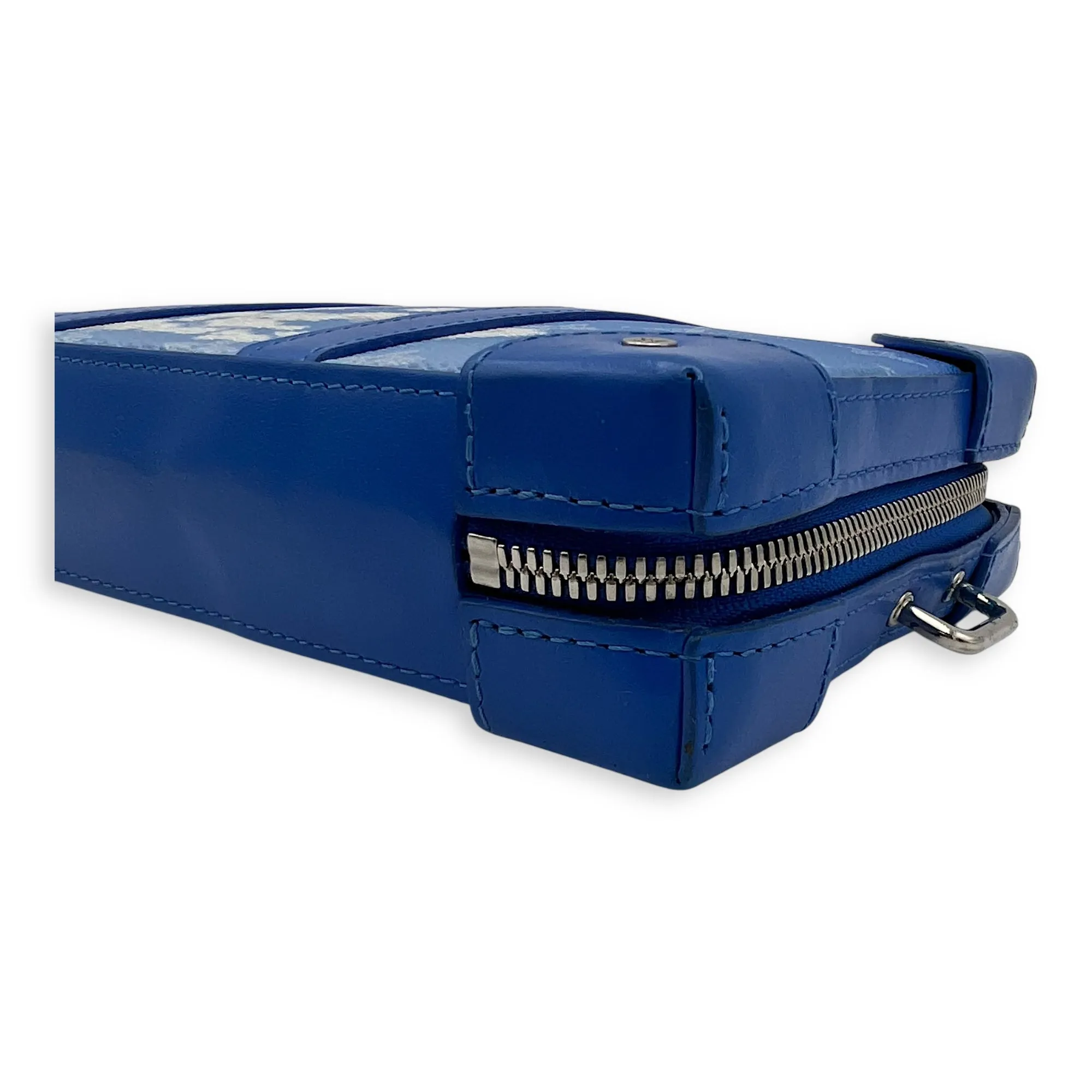 Clouds Soft Trunk Wallet Crossbody bag in Monogram coated canvas, Silver Hardware