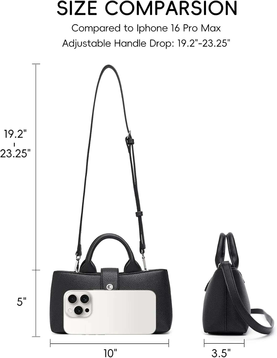 CLUCI Crossbody Bags for Women, Cross Body Bag Handbag, Crossbody Purse for Women, Leather Shoulder Bag with Adjustable Strap