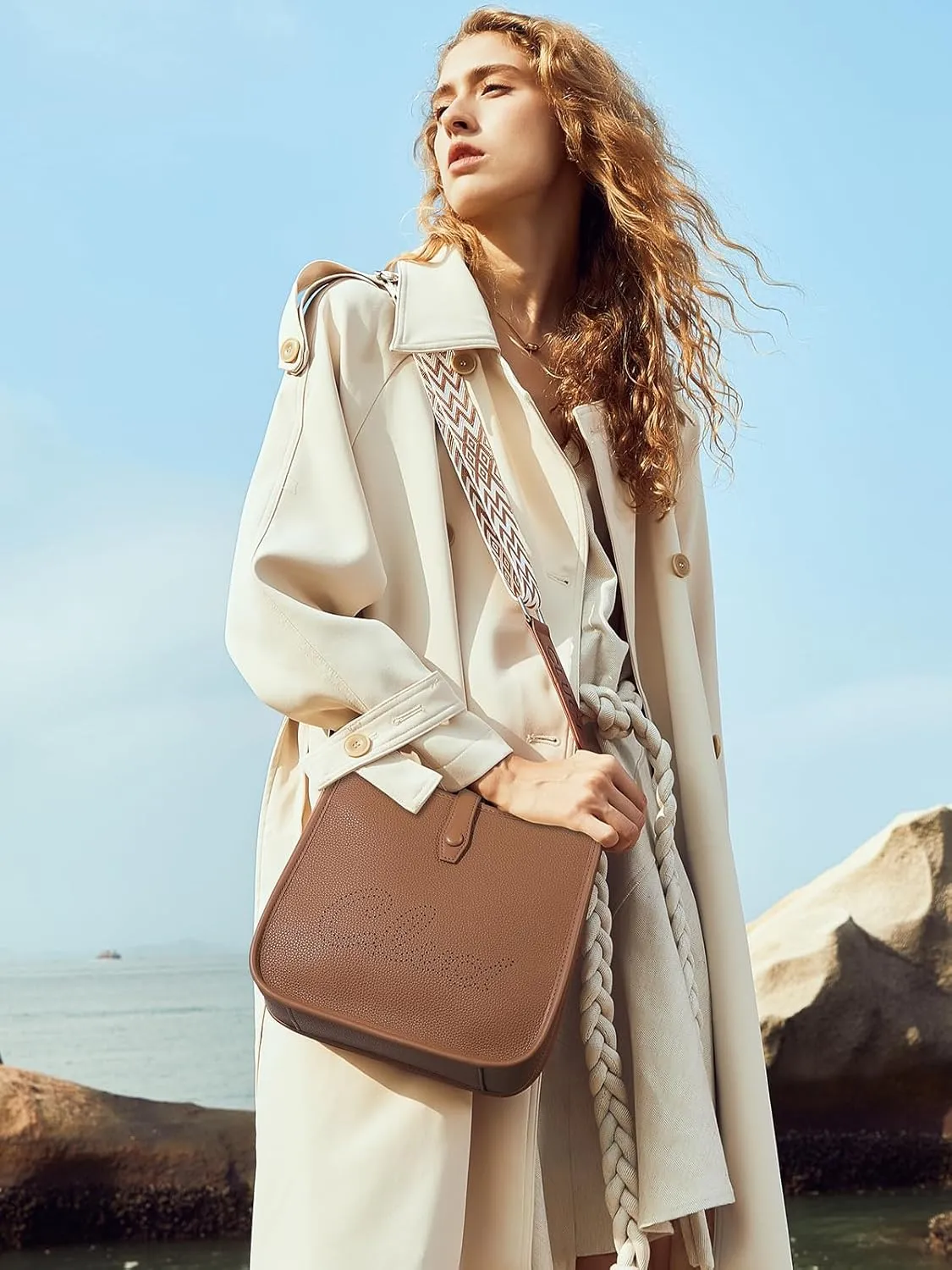 CLUCI Crossbody Bags For Women Trendy Fashion Shoulder Bag Vegan Leather Purse For Ladies with Adjustable Strap