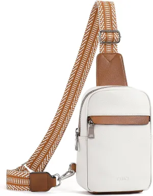 CLUCI Small Sling Bag for Women Vegan Leather Crossbody Chest Bags Trendy, Women's Fanny Pack