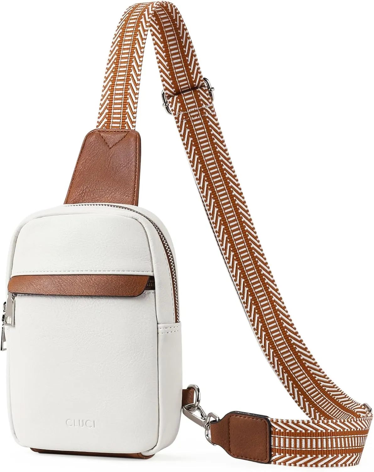 CLUCI Small Sling Bag for Women Vegan Leather Crossbody Chest Bags Trendy, Women's Fanny Pack