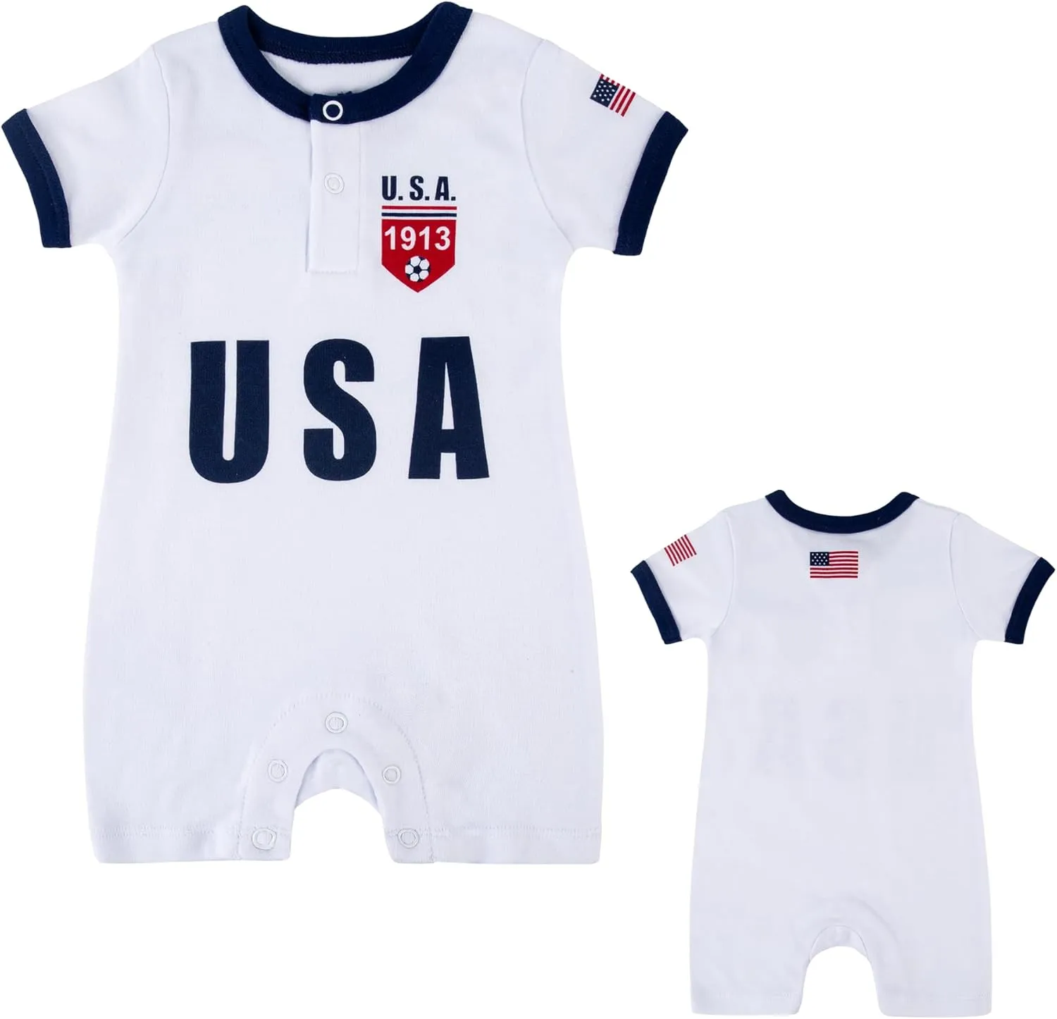 Cnins Soccer Baby Clothes - Matching Family Rompers 0-24M | Unisex Gifts for Futbol Game Days & Photo Shoots