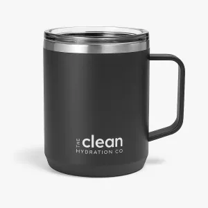 Coffee Cup Travel Mug Insulated - 12 Oz | Ceramic Lined Tumbler Cup with Lid | Reusable Office Mug | Double Wall Vacuum Eco-Friendly, BPA-Free