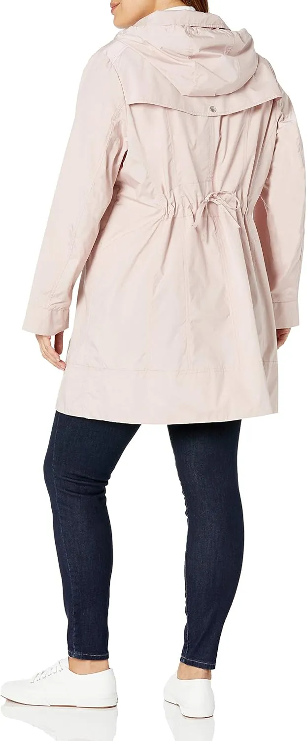 Cole Haan Women's Single Breasted Travel Packable Rain Jacket