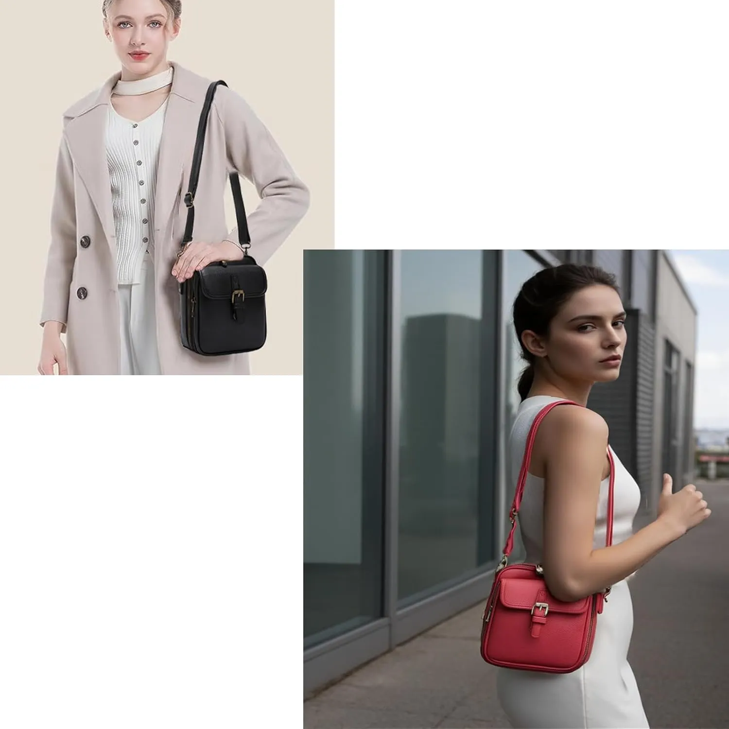 Collaborate Crossbody Leather Bag,Urvashi Crossbody Bag for Women,Collaborate Purse,Collaboraten1 Cross Body Leather Bags