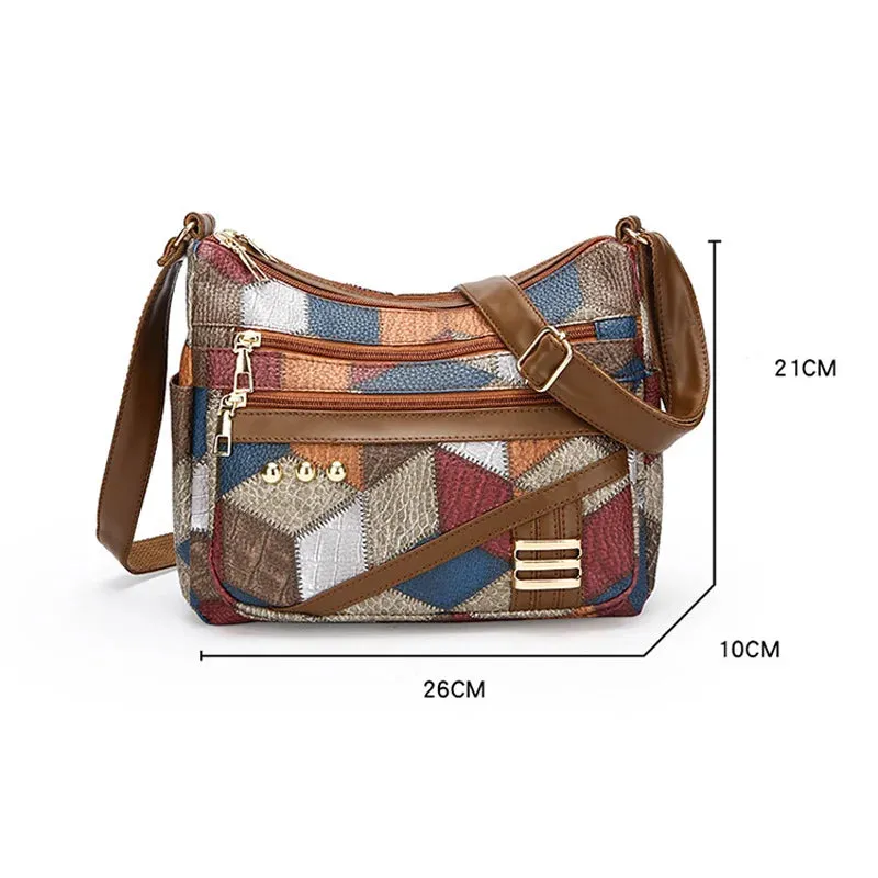 Colorful Plaid Women Crossbody Bag