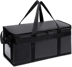 Commercial Lightweight Insulated Delivery Bag Carrier Large 22"x10"x10" (1 Pack)