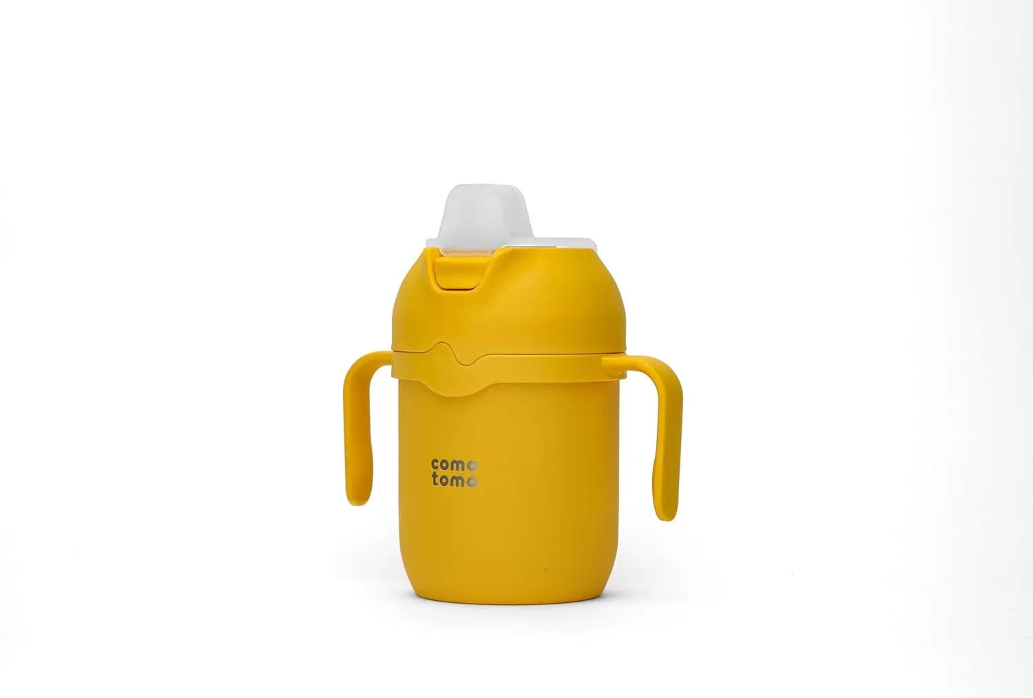 Comotomo Toddler Tumbler 8oz Insulated Sippy Cup with Silicone Straw and Spout, Yellow (Yellow)