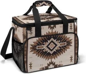 Cooler Bags Insulated for Travel, Native American Print Soft Cooler Bag,Insulated Lunch Bag for Camping/Beach/Outdoor/Picnic