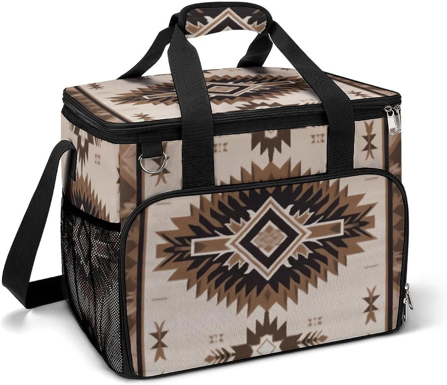 Cooler Bags Insulated for Travel, Native American Print Soft Cooler Bag,Insulated Lunch Bag for Camping/Beach/Outdoor/Picnic